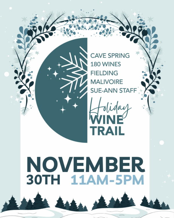 November 30 Holiday Wine Trail - Sunday, November 30